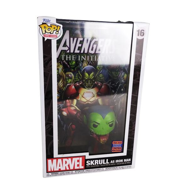 Funko Pop Comic Covers Marvel Skrull as Iron Man, 2023 Limited Edition Avengers - Picture 1 of 6